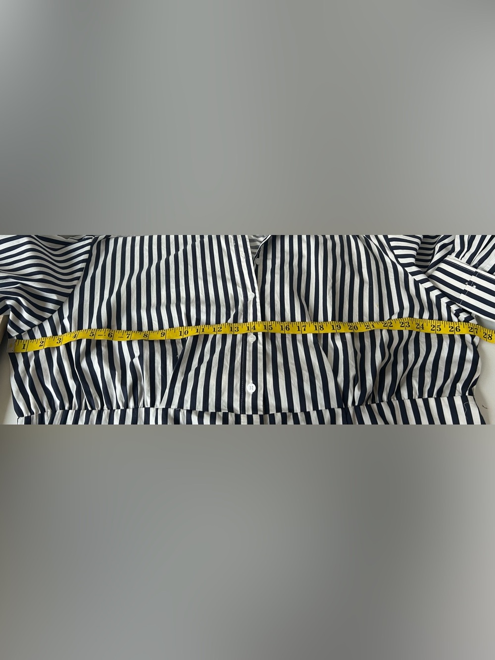 NWT H&M MODERN/CLASSIC STRIPED DRESS Sz.XXL LOOSE FIT BODICE, FITTED SKIRT - Picture 8 of 9